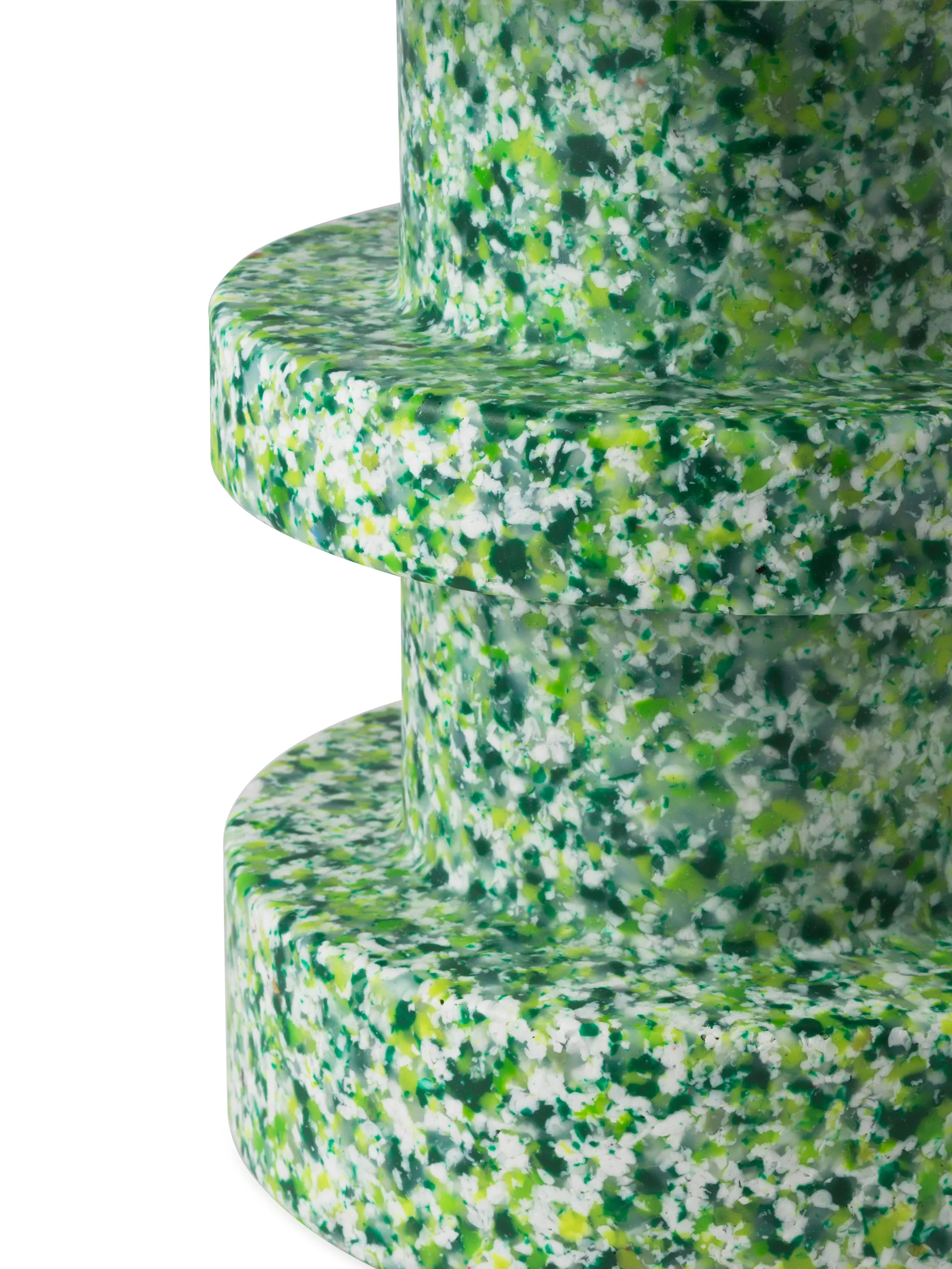 Bit Stack rund skammel, Grøn, Ø36x42 cm Normann Copenhagen