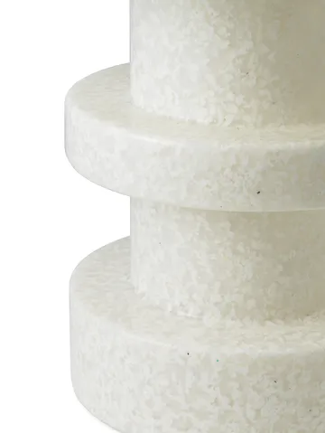 Bit Stack rund skammel - Hvid/Hvid, Ø36x42 cm - Normann Copenhagen