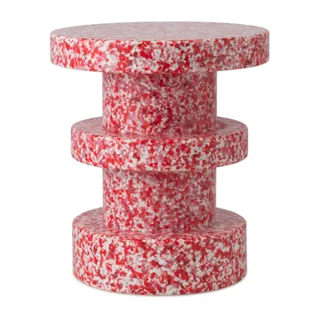 Bit Stack rund skammel - Rød, Ø36x42 cm - Normann Copenhagen