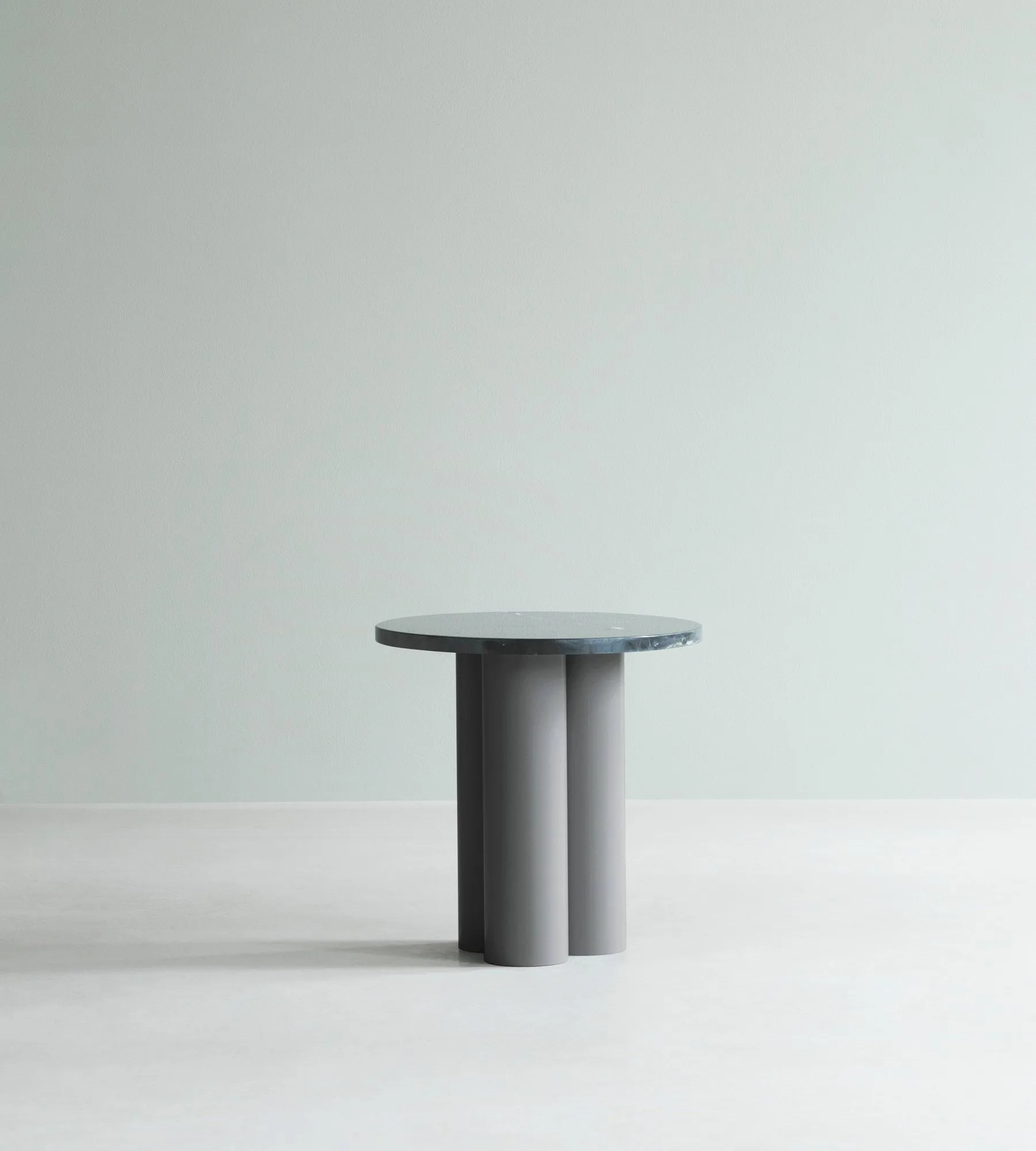 Dit sidebord Ø40 cm, Grå-Sort-marquina Normann Copenhagen