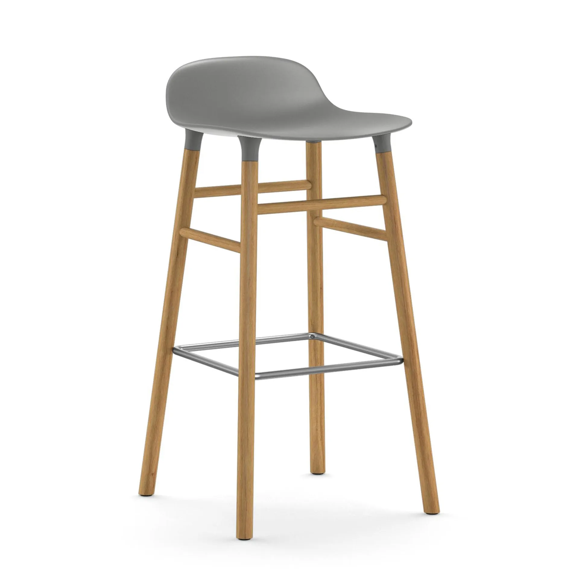 Form barstol egeben 75 cm, grå Normann Copenhagen
