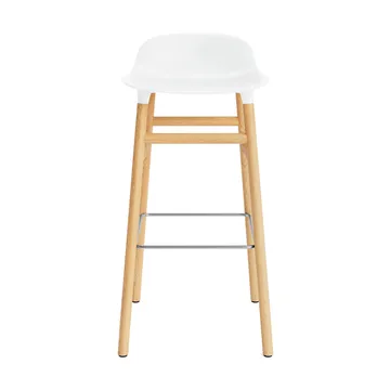 Form barstol egeben 75 cm - hvid - Normann Copenhagen