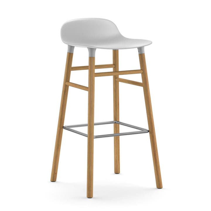 Form barstol egeben 75 cm, hvid Normann Copenhagen
