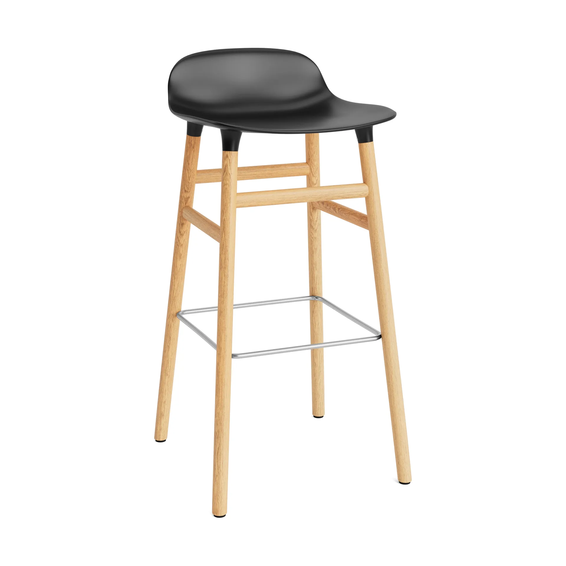Normann Copenhagen Form barstol egeben 75 cm sort