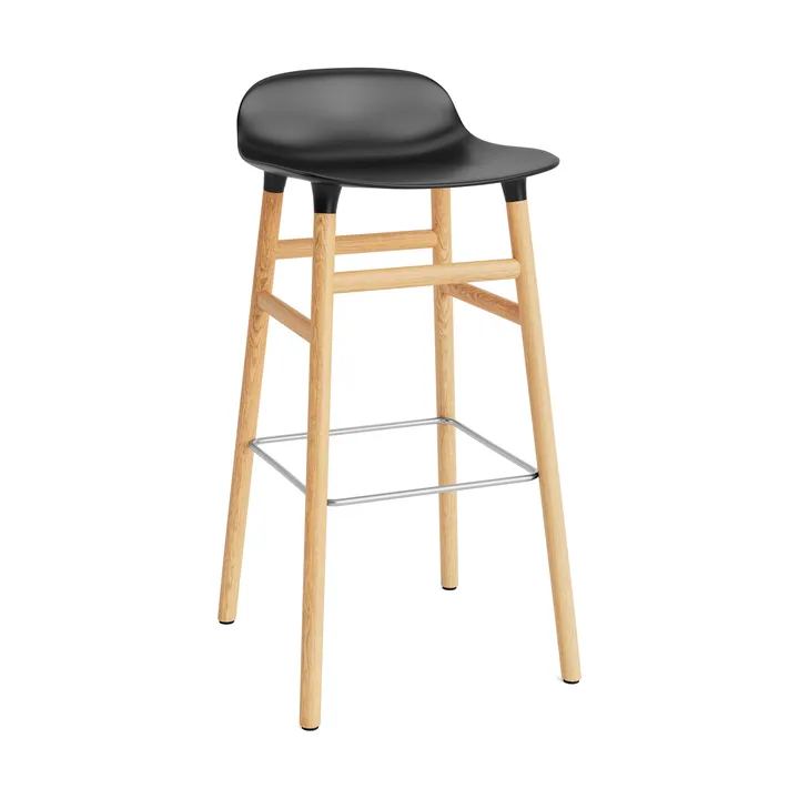 Form barstol egeben 75 cm - sort - Normann Copenhagen