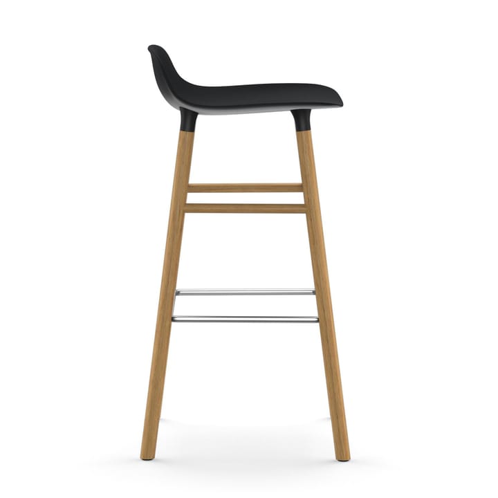 Form barstol egeben 75 cm, sort Normann Copenhagen