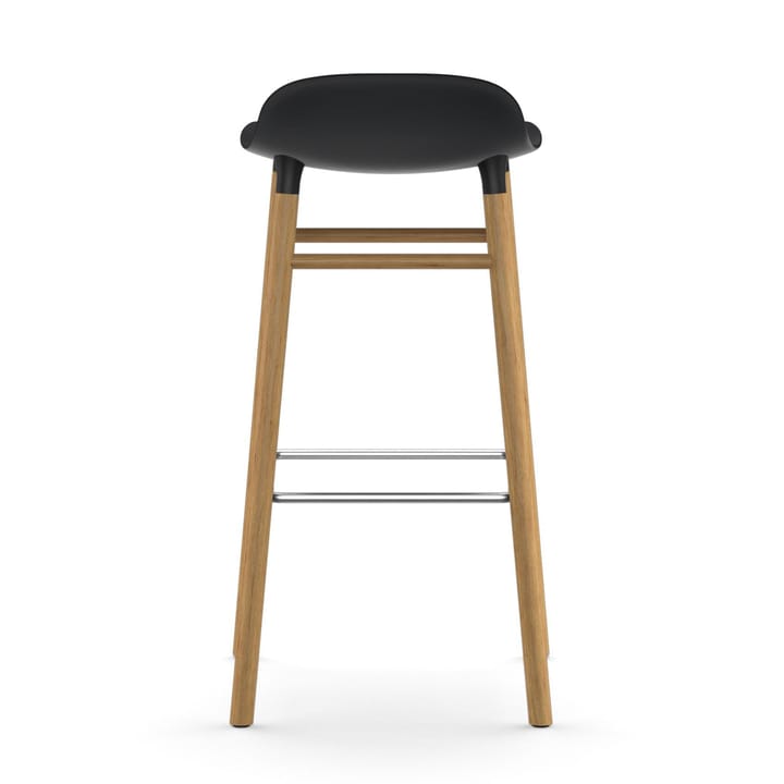Form barstol egeben 75 cm, sort Normann Copenhagen
