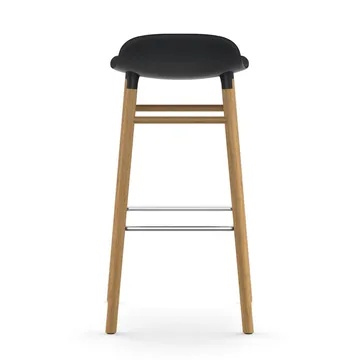 Form barstol egeben 75 cm - sort - Normann Copenhagen