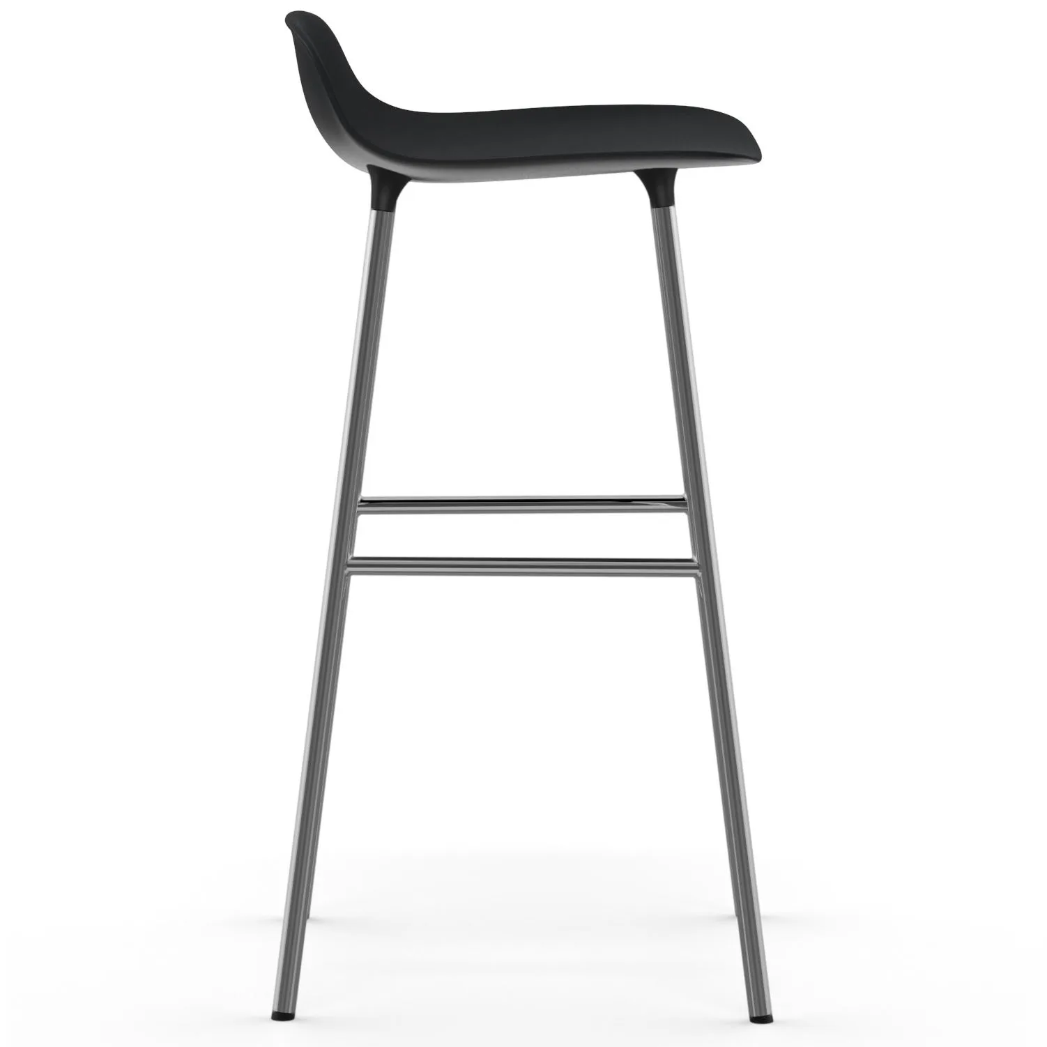 Form barstol m. kromben 75 cm, Sort Normann Copenhagen