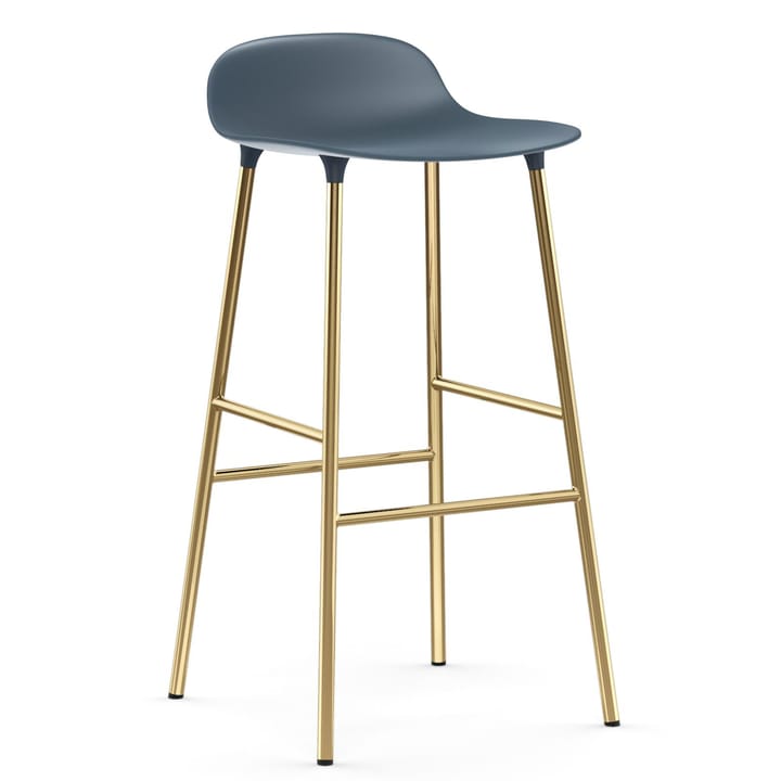 Form barstol messingben 75 cm - Blå - Normann Copenhagen