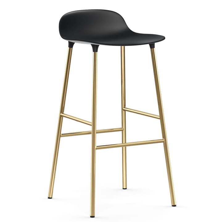 Form barstol messingben 75 cm - Sort - Normann Copenhagen