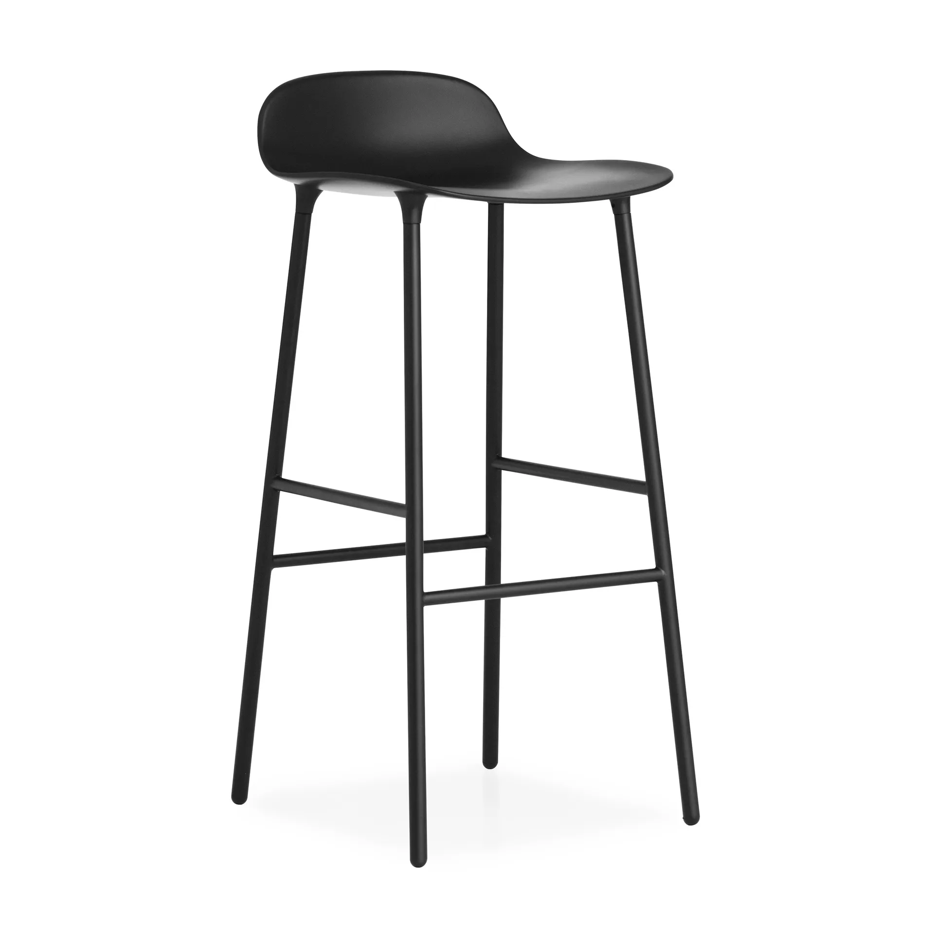 Form barstol metalben 75 cm, sort Normann Copenhagen