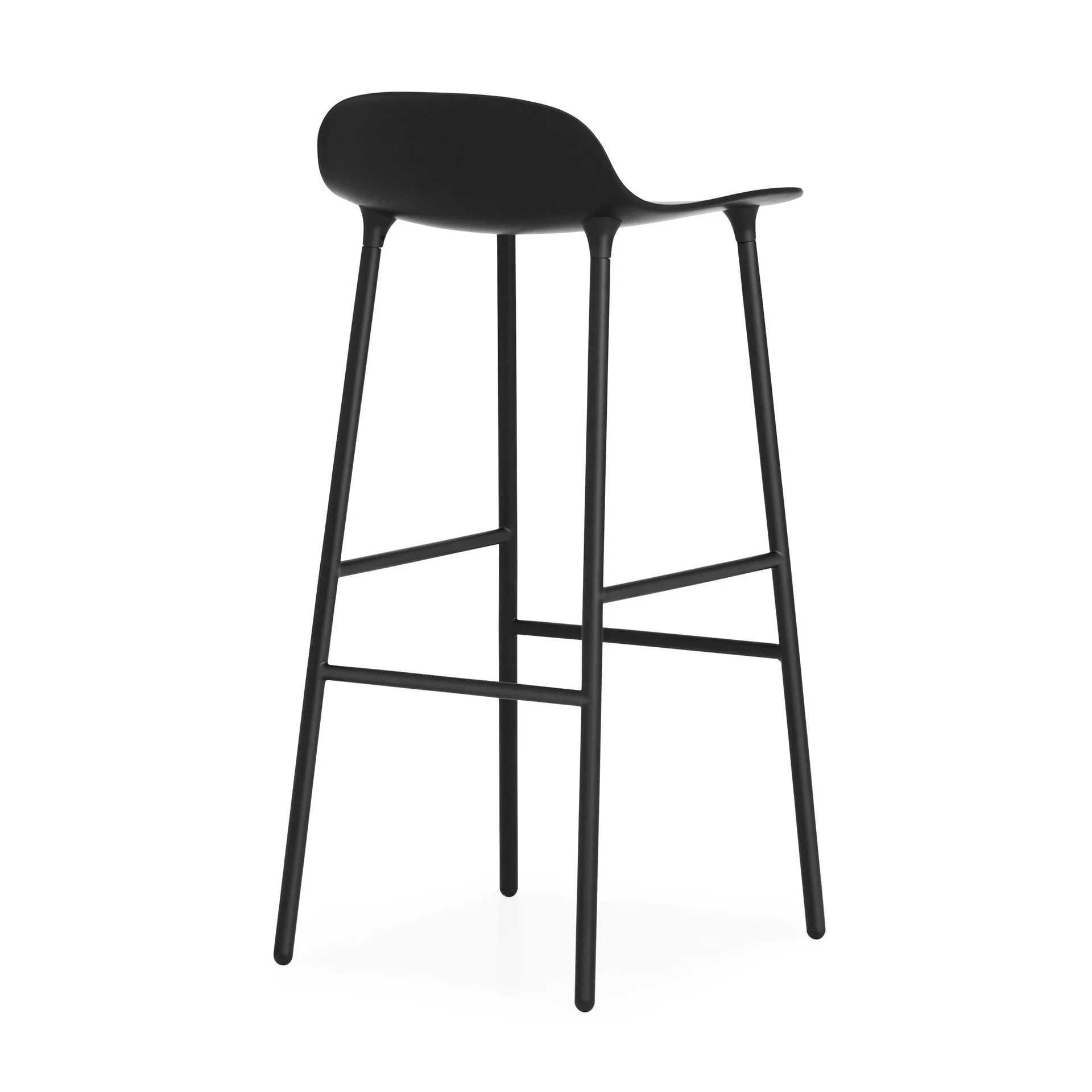 Form barstol metalben 75 cm, sort Normann Copenhagen