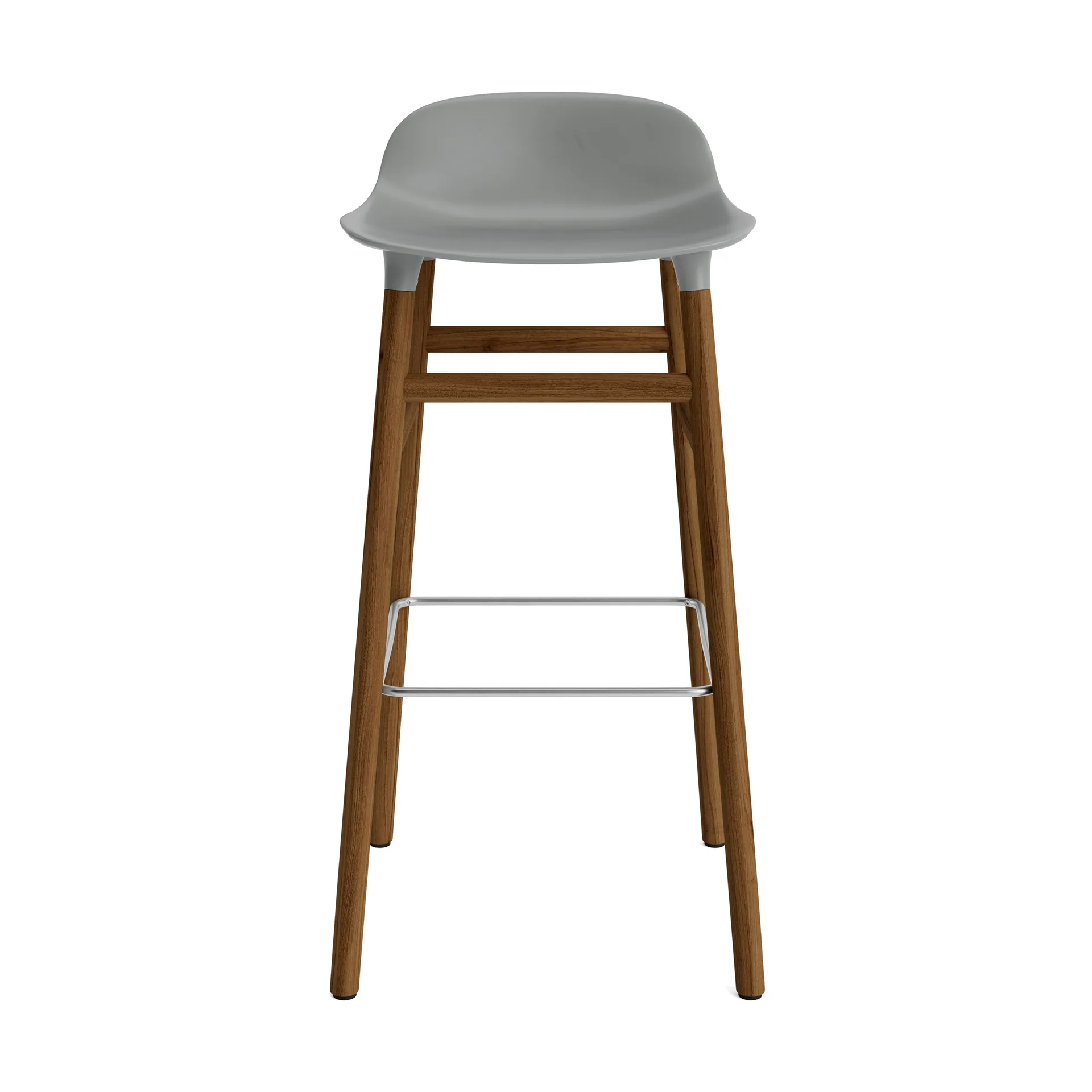 Form barstol valnøddeben 75 cm, grå Normann Copenhagen