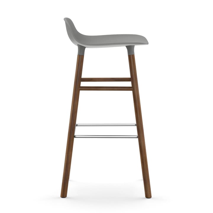 Form barstol valnøddeben 75 cm, grå Normann Copenhagen