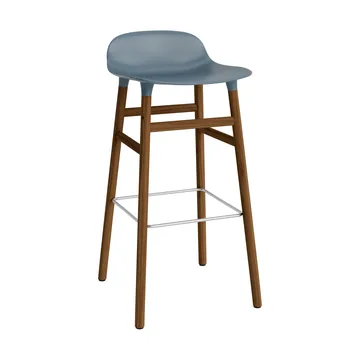 Form barstol valnøddeben 75 cm - Hvid - Normann Copenhagen