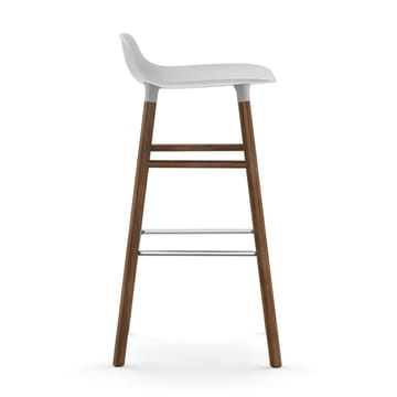 Form barstol valnøddeben 75 cm - hvid - Normann Copenhagen