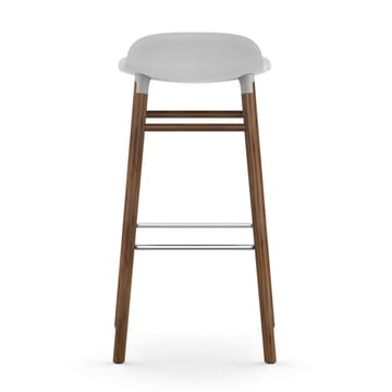 Form barstol valnøddeben 75 cm - hvid - Normann Copenhagen