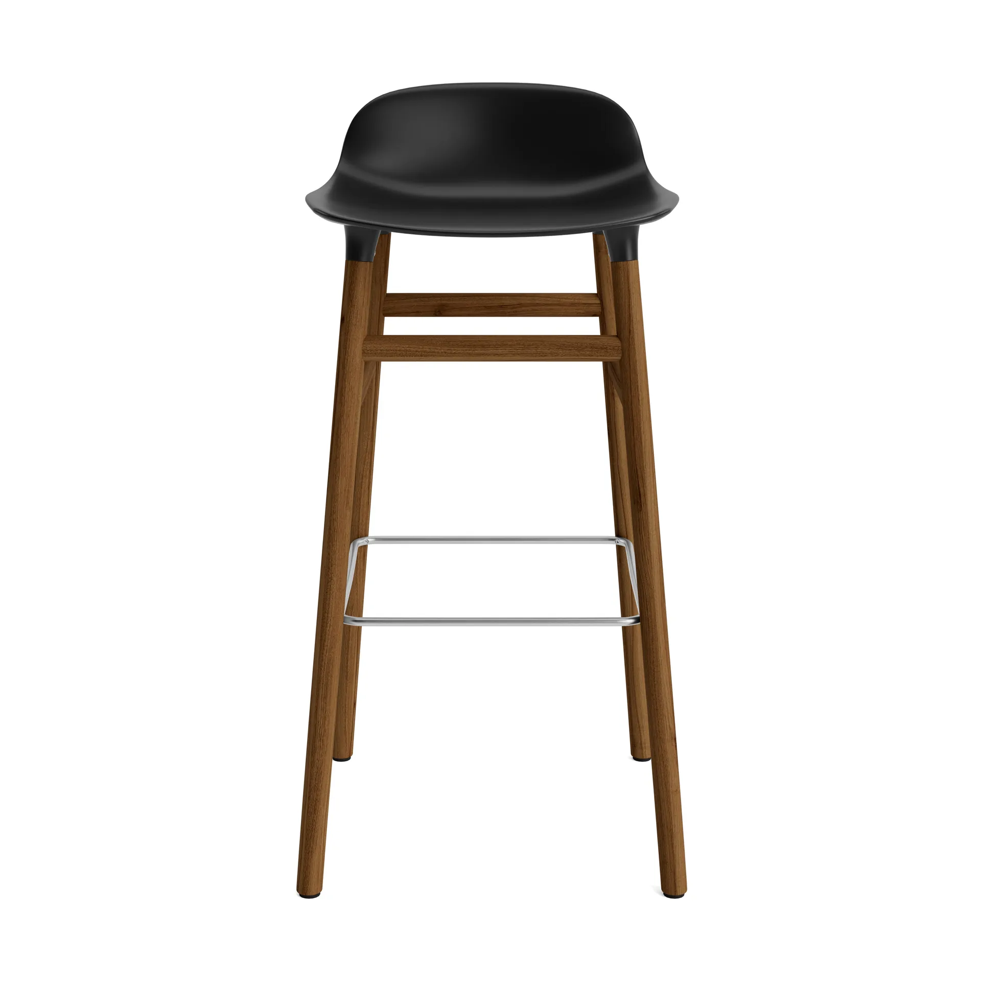 Form barstol valnøddeben 75 cm, sort Normann Copenhagen