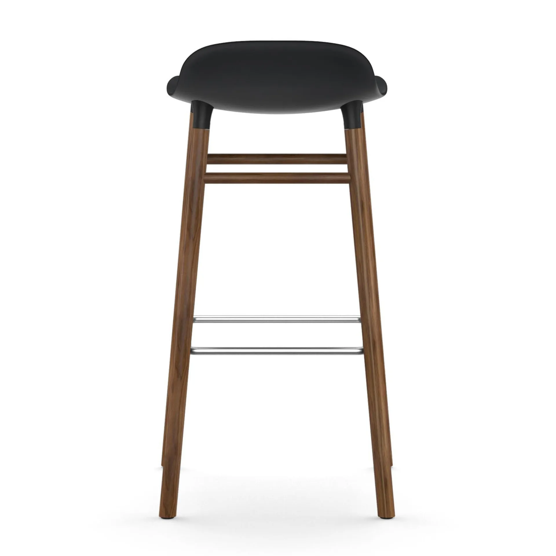 Form barstol valnøddeben 75 cm, sort Normann Copenhagen