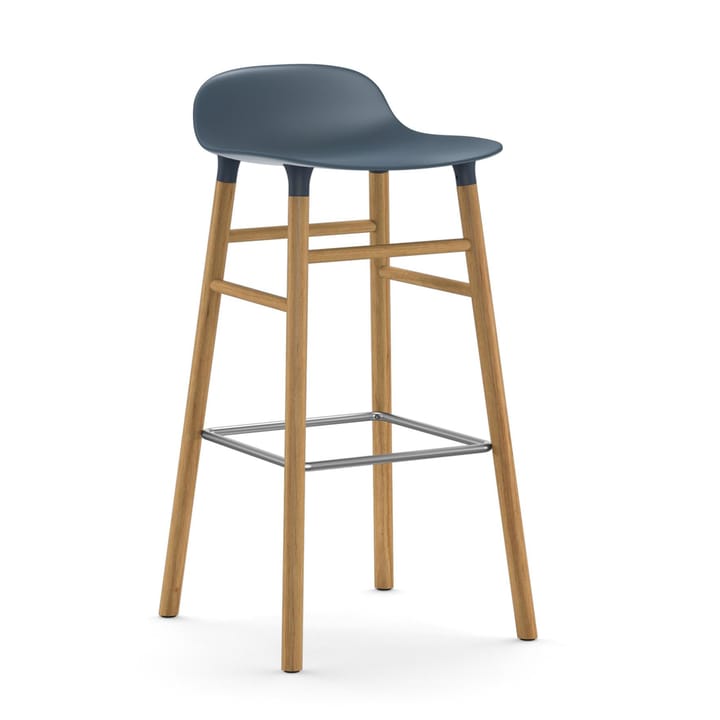 Form Chair barstol egeben, blå Normann Copenhagen