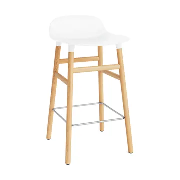Form Chair barstol egeben - hvid - Normann Copenhagen