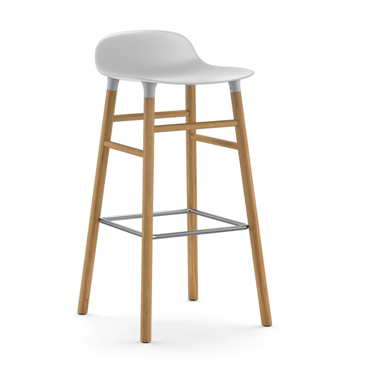 Form Chair barstol egeben - hvid - Normann Copenhagen