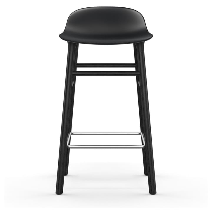 Form Chair barstol lakerede egetræsben 65 cm, sort Normann Copenhagen