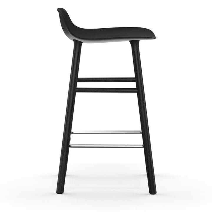 Form Chair barstol lakerede egetræsben 65 cm, sort Normann Copenhagen