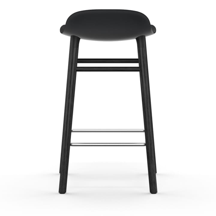 Form Chair barstol lakerede egetræsben 65 cm, sort Normann Copenhagen