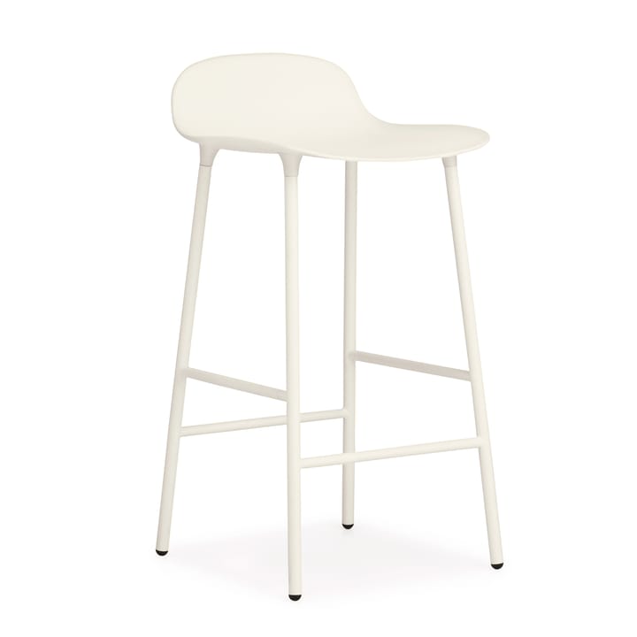 Form Chair barstol metalben - hvid - Normann Copenhagen