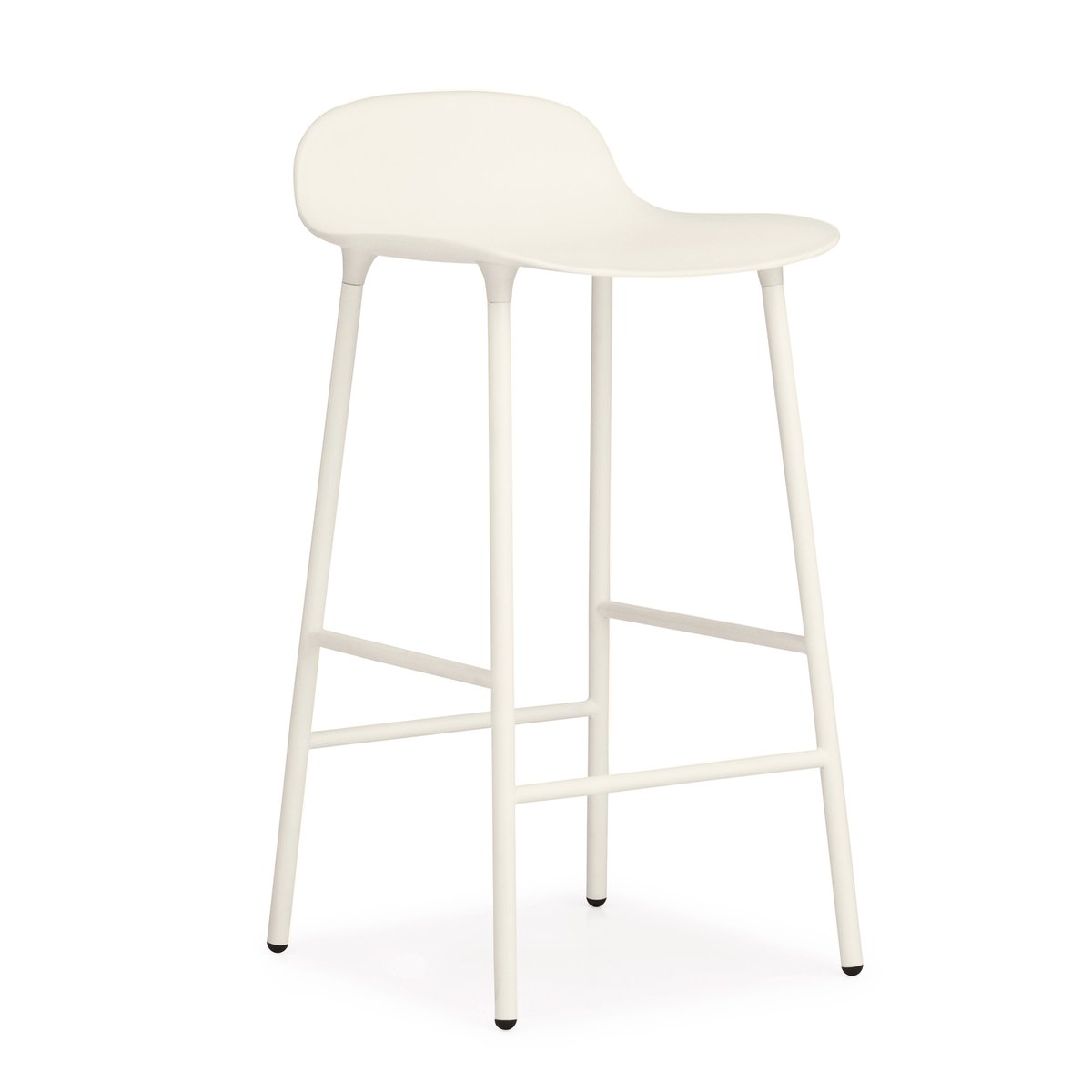 Normann Copenhagen Form Chair barstol metalben hvid