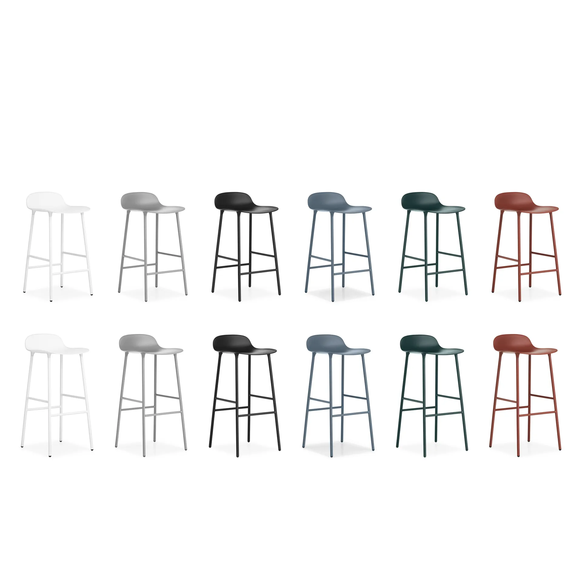 Form Chair barstol metalben, Sort Normann Copenhagen