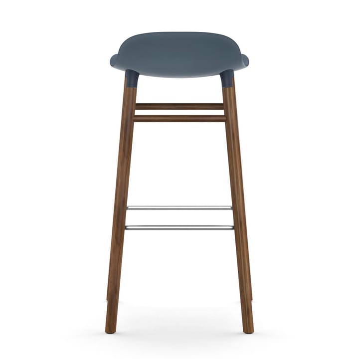 Form Chair barstol valnøddeben, blå Normann Copenhagen