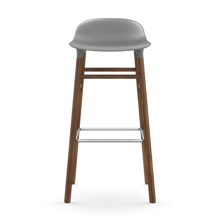 Form Chair barstol valnøddeben, grå Normann Copenhagen