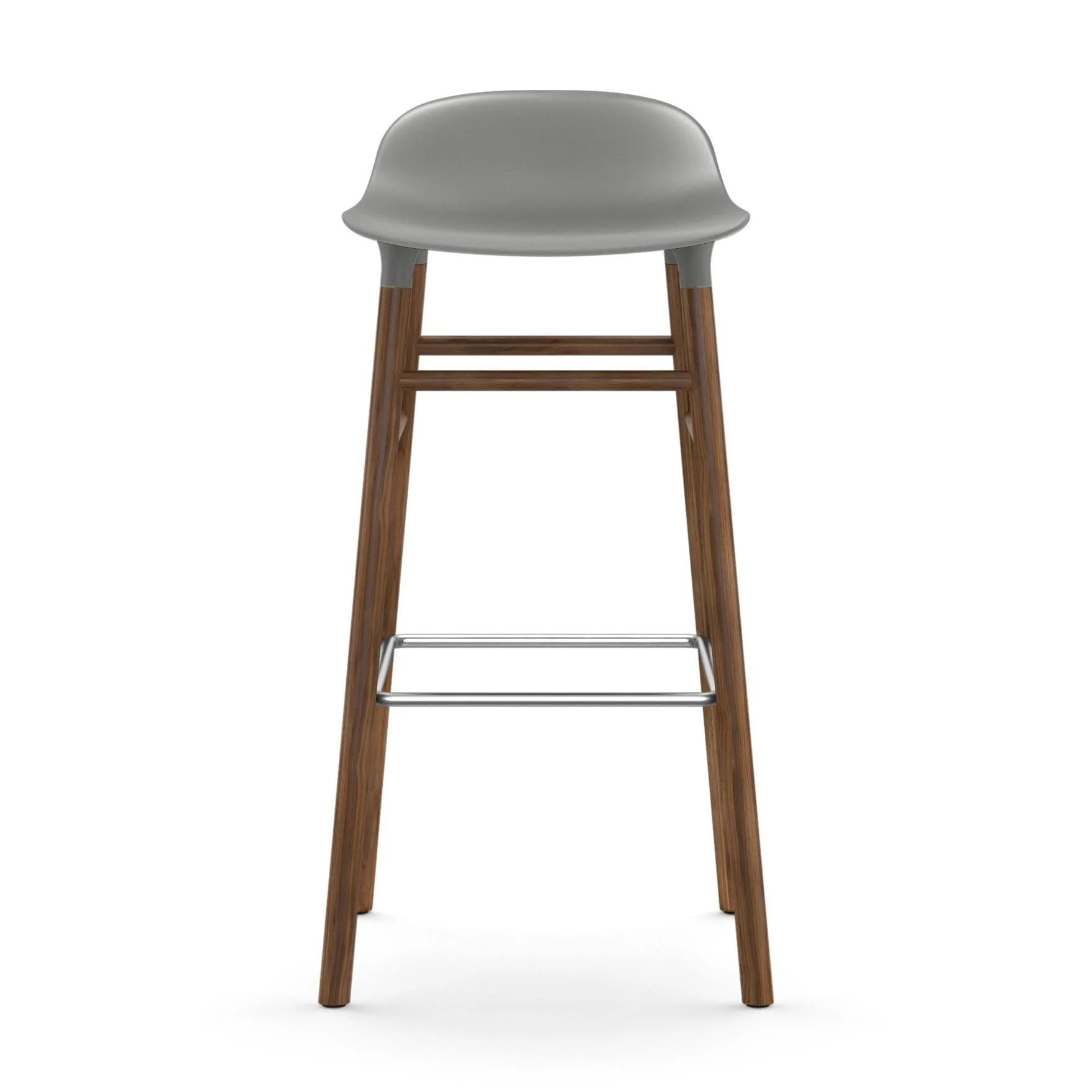 Form Chair barstol valnøddeben, grå Normann Copenhagen
