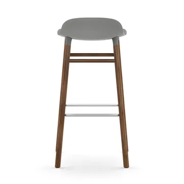 Form Chair barstol valnøddeben - grå - Normann Copenhagen