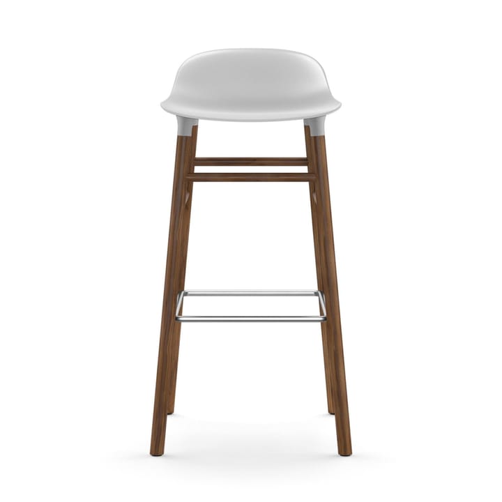 Form Chair barstol valnøddeben, hvid Normann Copenhagen