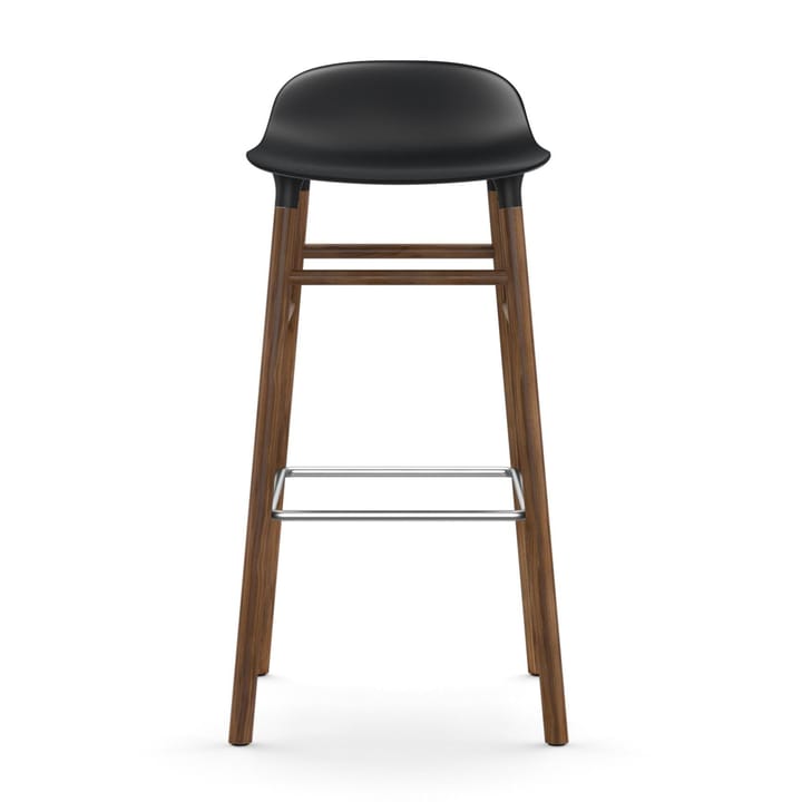 Form Chair barstol valnøddeben, sort Normann Copenhagen