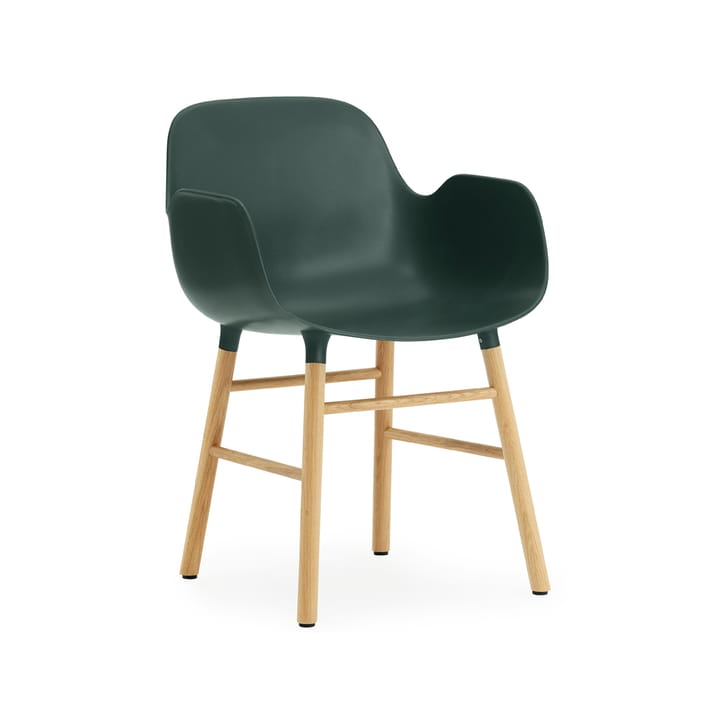 Form karmstol - green, ben i egetræ - Normann Copenhagen