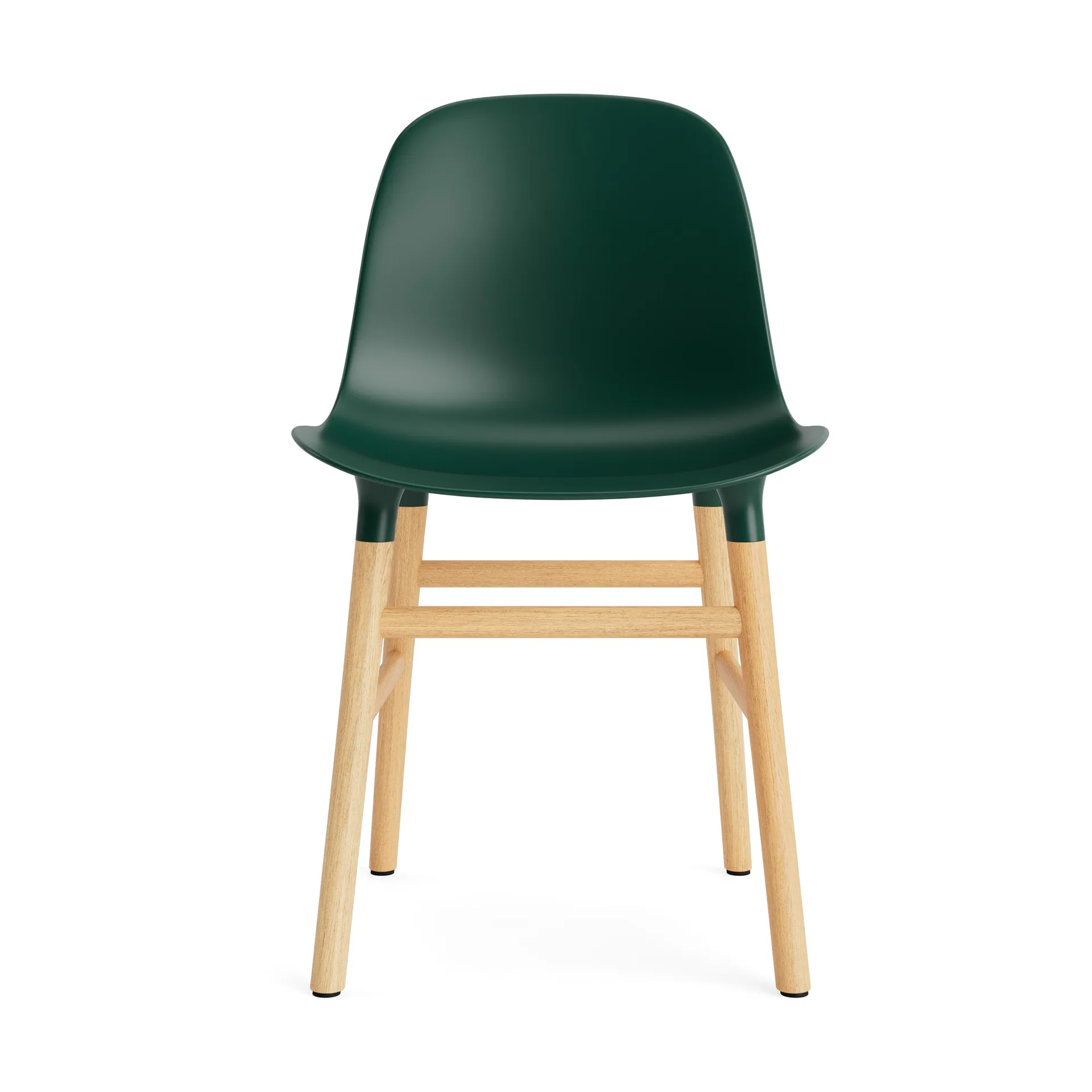 Form stol, green, ben i egetræ Normann Copenhagen