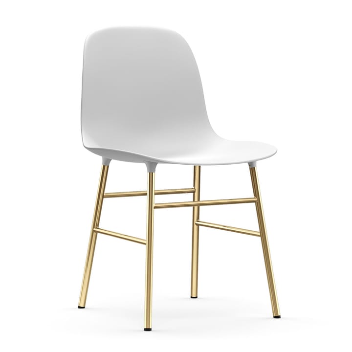 Form stol messingben - Hvid - Normann Copenhagen