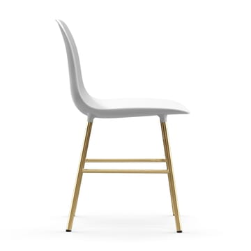 Form stol messingben - Hvid - Normann Copenhagen