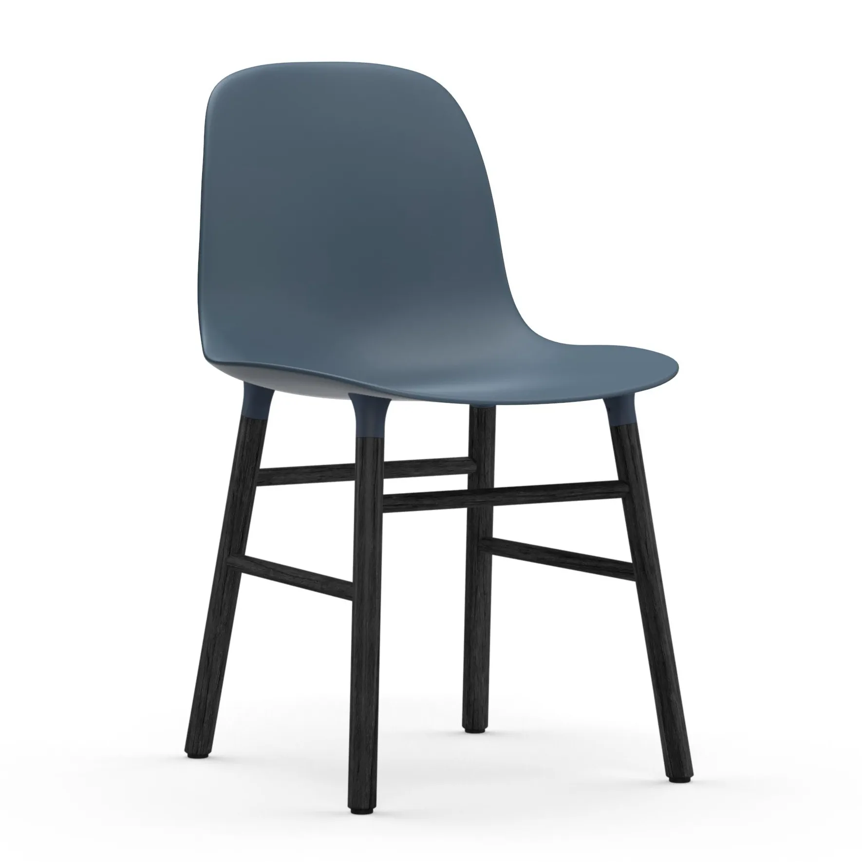 Form stol sorte ben, Blå Normann Copenhagen