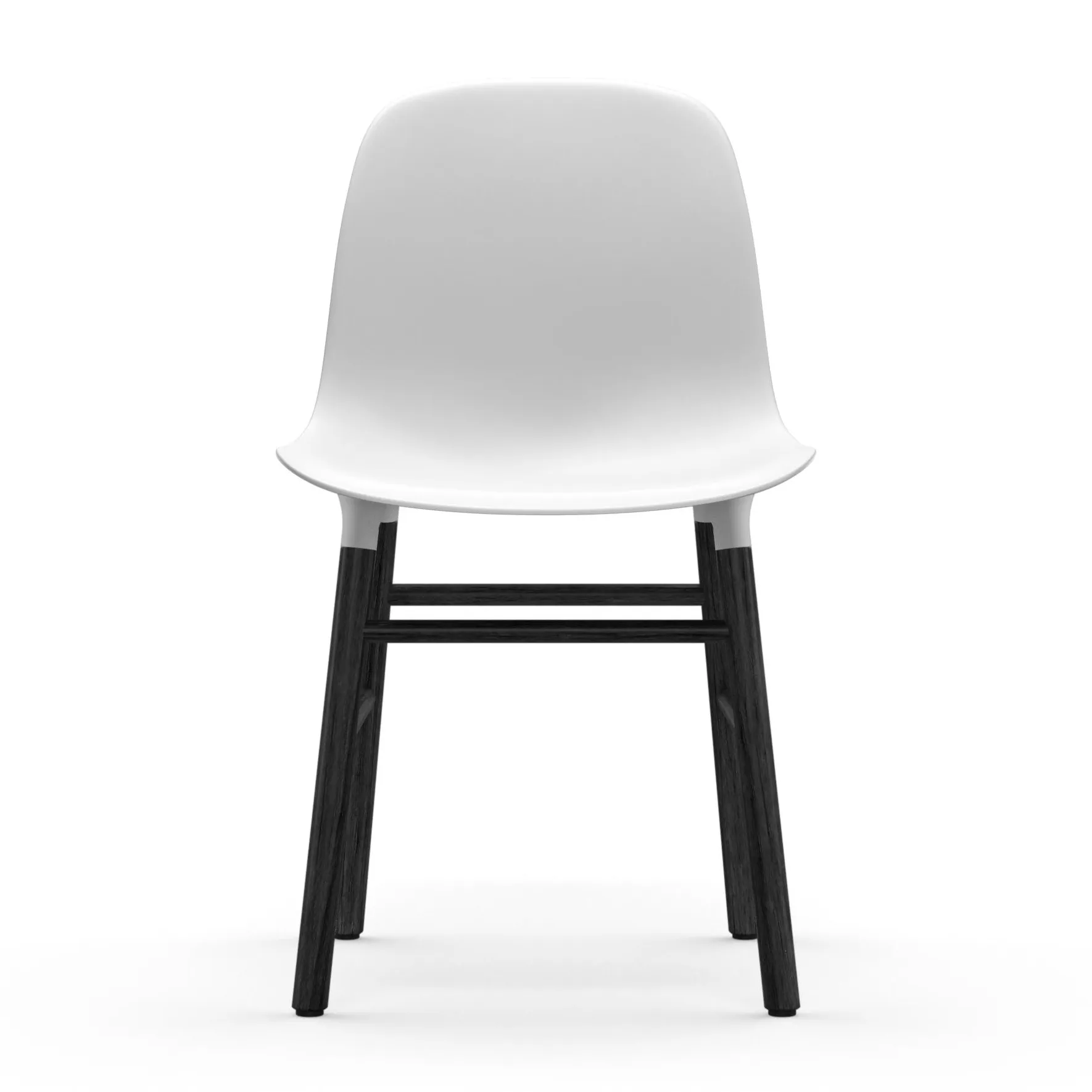 Form stol sorte ben, Hvid Normann Copenhagen
