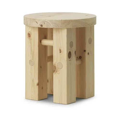 Normann Copenhagen Fyr rund skammel 45 cm Pine, Ø40x45 cm
