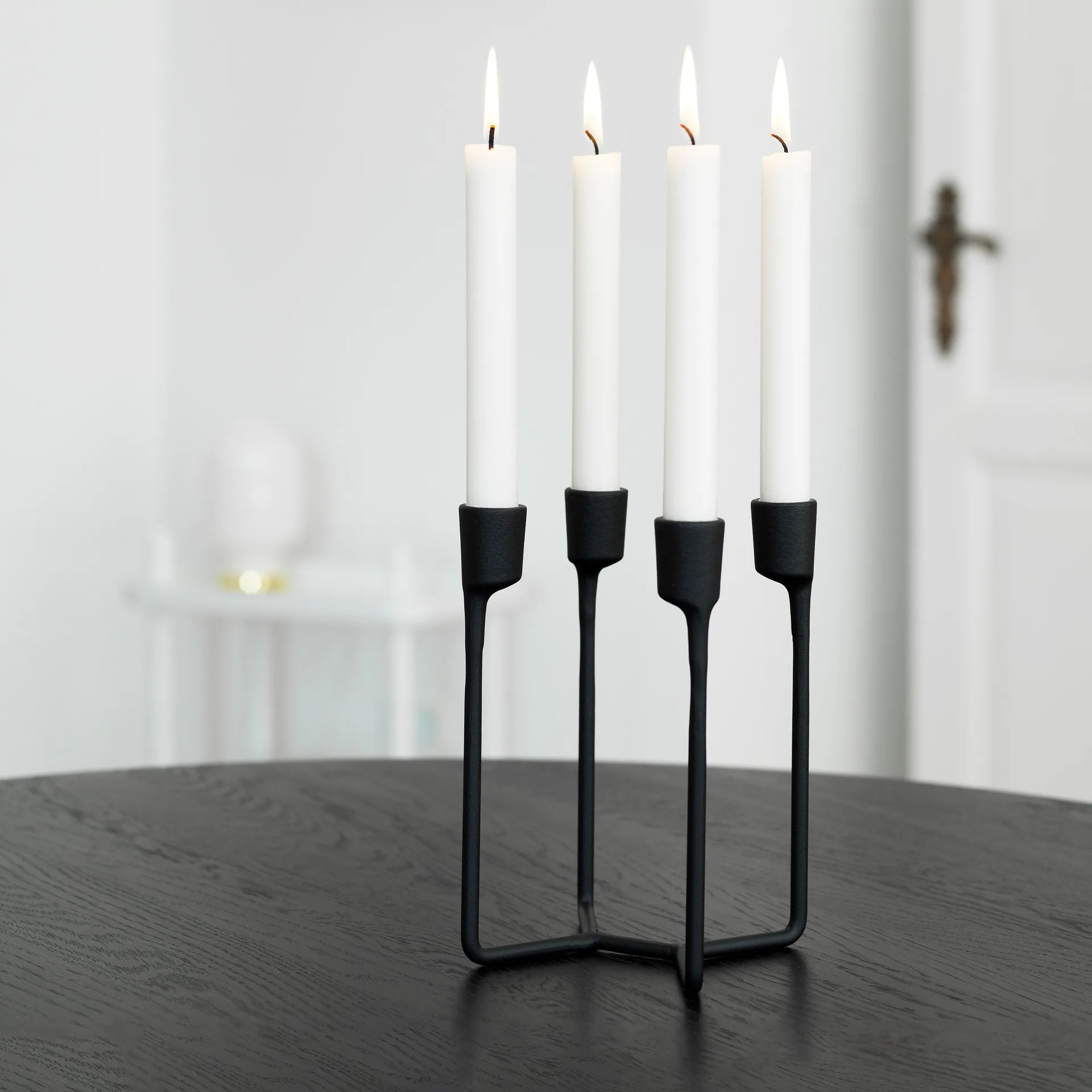 Heima lysestage, sort støbejern Normann Copenhagen