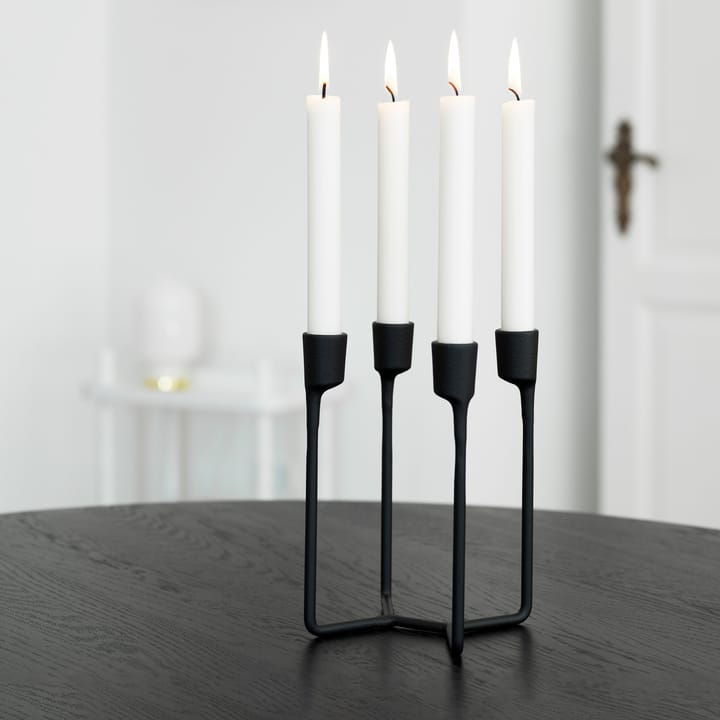 Heima lysestage, sort støbejern Normann Copenhagen