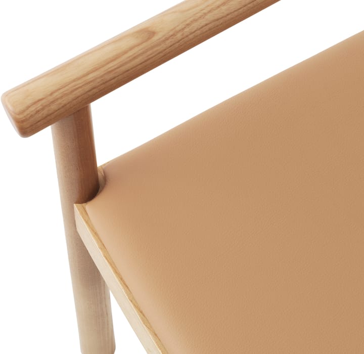 Herit karmstol med hynde, Tan/Ultra leather/Camel Normann Copenhagen