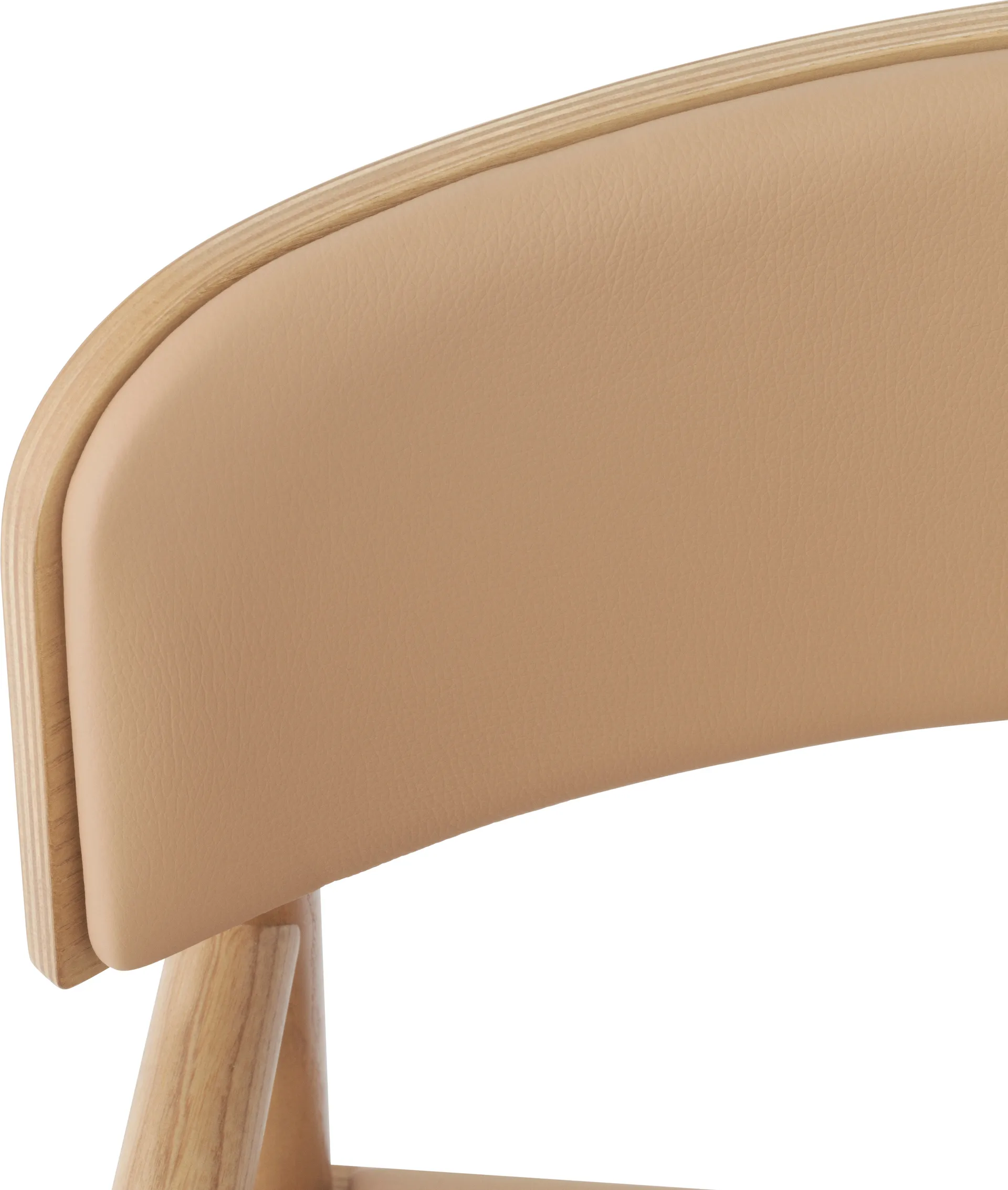 Herit karmstol med hynde, Tan/Ultra leather/Camel Normann Copenhagen